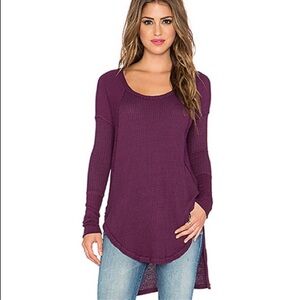 Women's Purple Long Sleeve Top